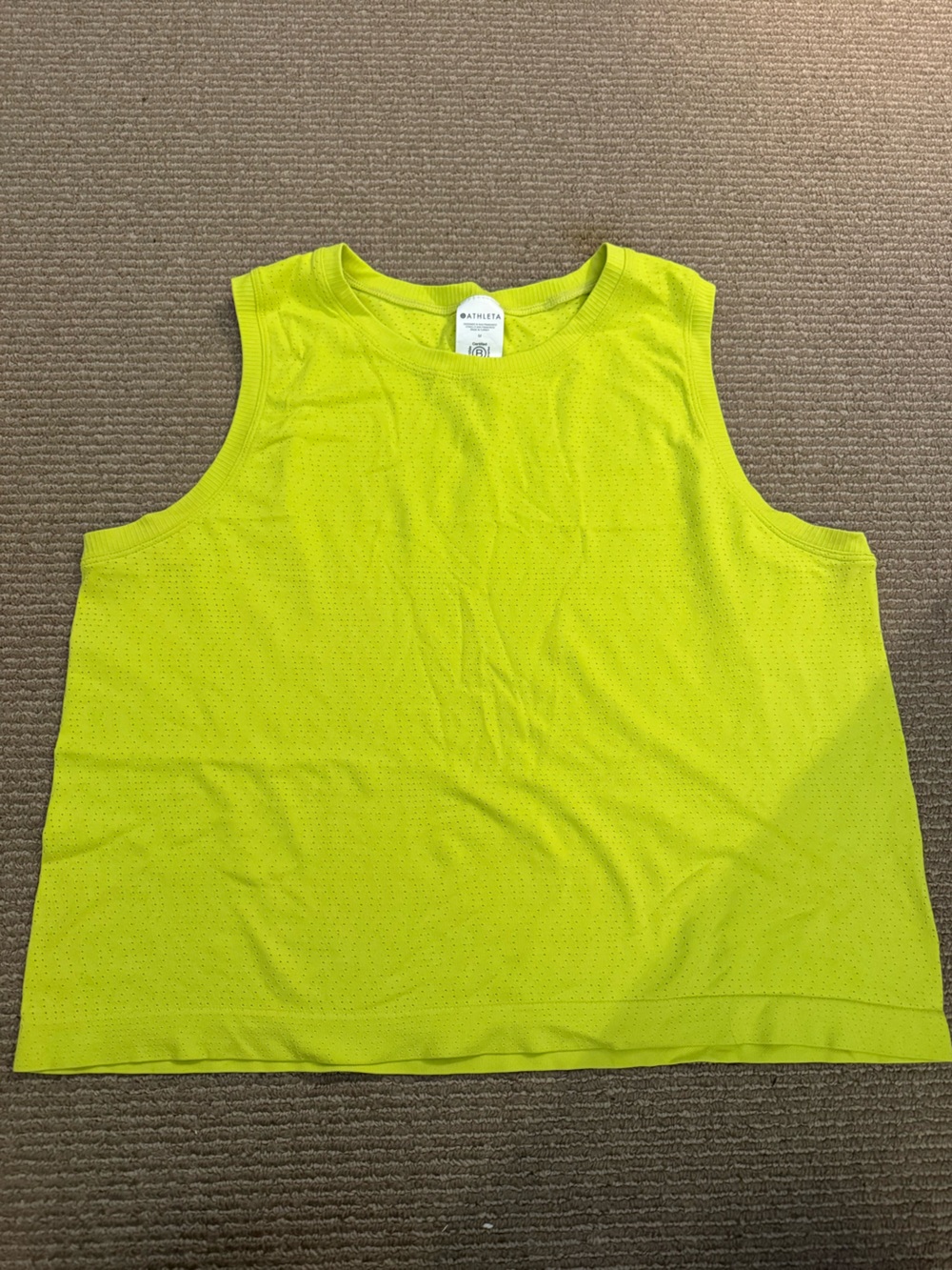 Athleta Neon Yellow Tank Top